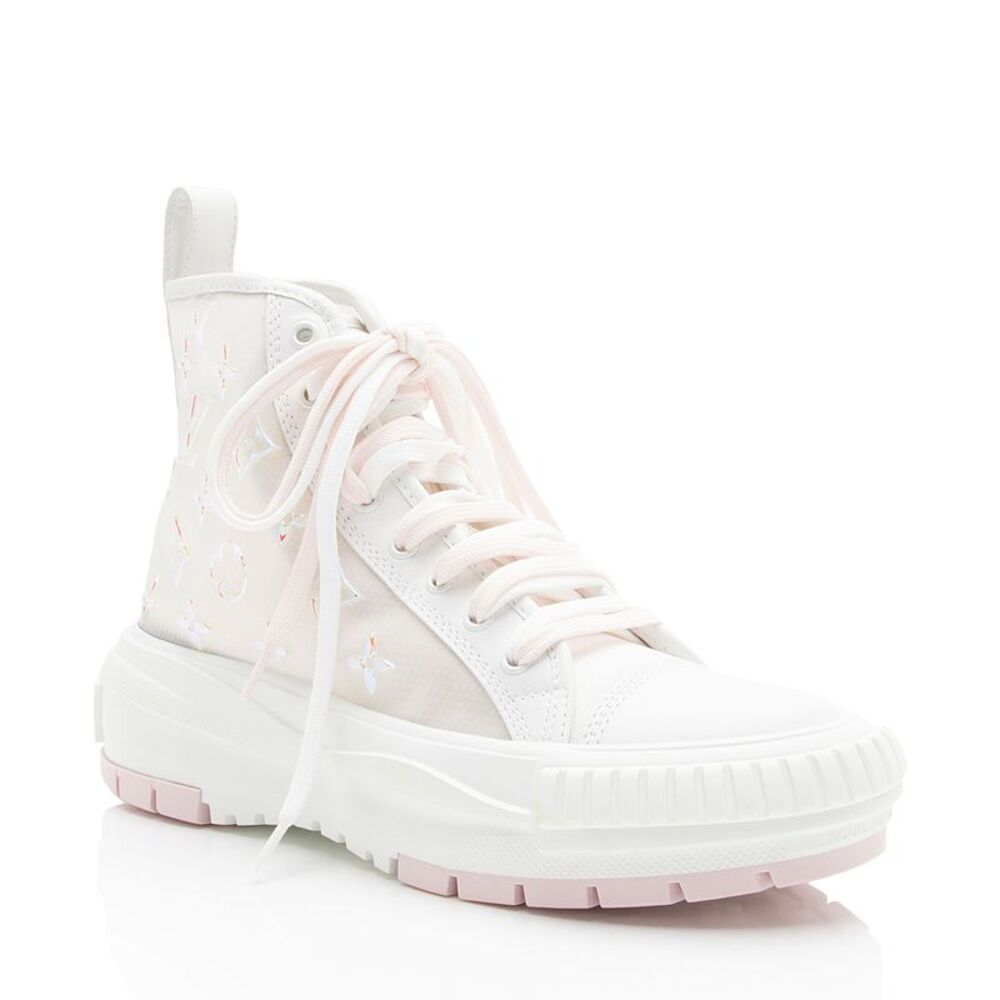 Louis Vuitton Monogram Iridescent Mesh LV Squad Sneaker - Size 8.5 / 38.5
